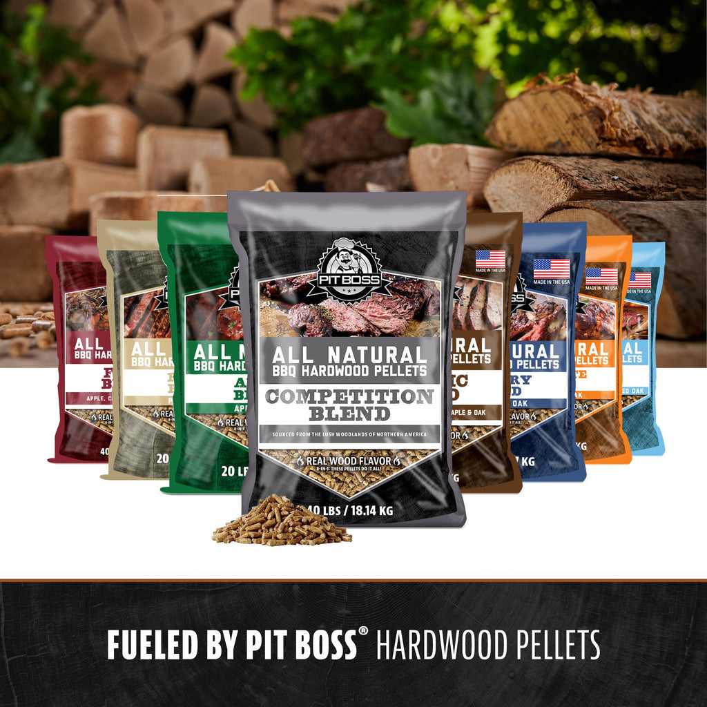 Pit Boss Pellet Smoker, Lexington 500 Square inch Wood Fired Pellet Grill, Onyx Series